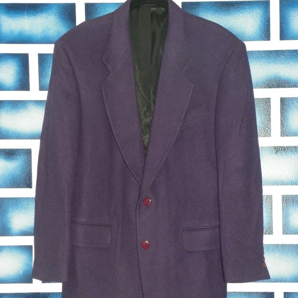 Vintage Purple 100% Camel Hair Blazer Jacket